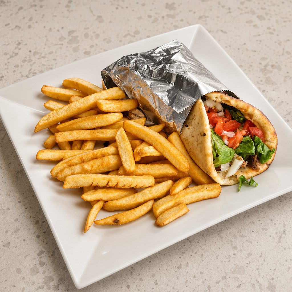 Souvlaki Chicken Wrap.